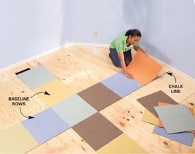 How To Lay Carpet Squares The Family Handyman