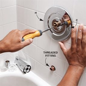 Replace Tub And Shower Faucet Trim, How To Replace Bathtub Shower Faucet