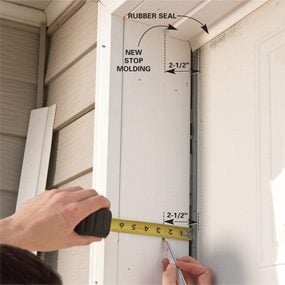 Fixing Garage Door Bottom Seal Diy, How To Replace Seal Around Garage Door Opener