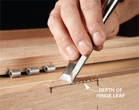 Chisel the mortise 