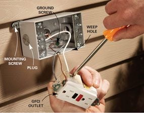 How to Add an Outdoor Electrical Box | Family Handyman basic house wiring diagram chain 