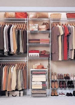 well-organized closet