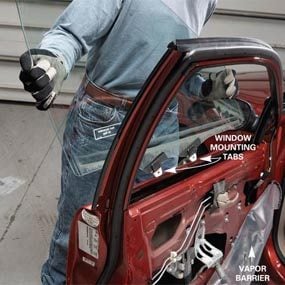Car window repair: remove the window