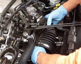 How to Clean a Throttle Body | The Family Handyman 1990 mazda rx 7 engine diagram 