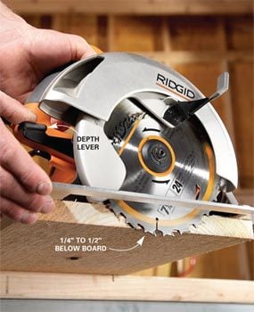 how thick can circular saw cut? 2