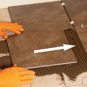 Can you lay ceramic tile on top of ceramic tile Tile Installation How To Tile Over Existing Tile Diy