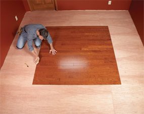 Diy Hardwood Floors Lay A Contrasting, Contrasting Laminate Floors