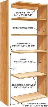 Open-shelf cabinet