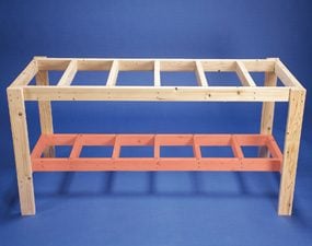 How to Build a DIY Workbench: Super Simple $50 Bench | The ...