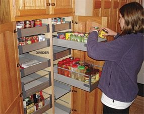 Kitchen Storage Pull Out Pantry, Pull Out Pantry Shelves Canada