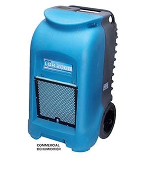 dry out wet carpet with a dehumidifier