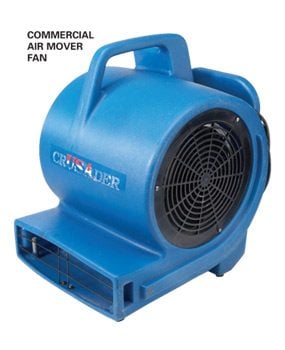 dry out wet carpet with an air mover