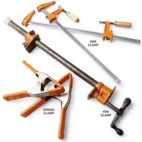 The most useful clamps: bar clamps, pipe clamps and spring clamps