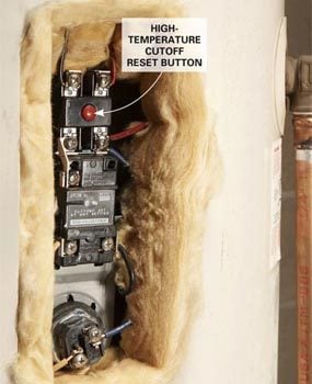 Before attempting a DIY repair of your hot water heater, try the reset button.