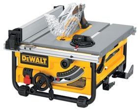 Table saw review photo of the DeWalt DW745