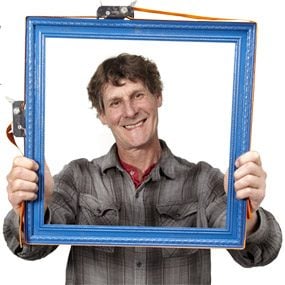Family Handyman Senior Editor Travis Larson and his perfect picture frame.