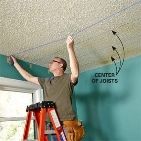 How to Cover Popcorn Ceiling With Drywall (DIY) | Family Handyman