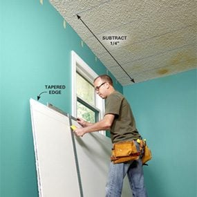 Why Remove Popcorn Ceiling When You Can Cover It With Drywall