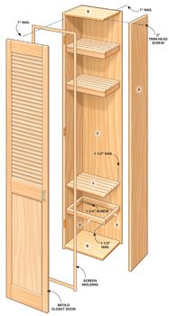 Figure A shows how to build mudroom lockers.