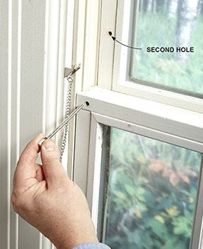 Installing pin locks on double-hung windows is a good home security tip.