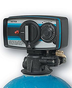 A water softener repair for a Fleck control head uses different parts.