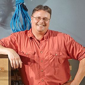 Mark Petersen is the designer of the DIY garage storage unit and author of this story.