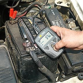 After you jump start a car, test the condition of the battery with a battery tester.