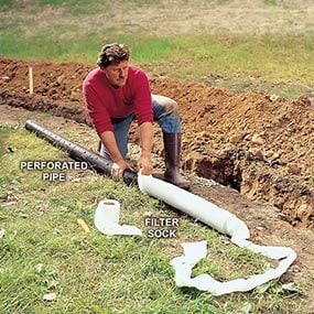 Install the Pipe in a Trench