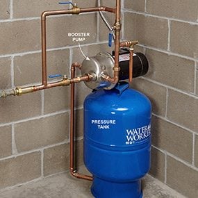 hook up water pressure tank