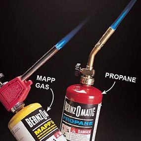 MAPP and propane tanks and torches.