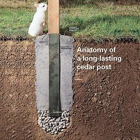 How to Set Fence Posts That Won’t Rot