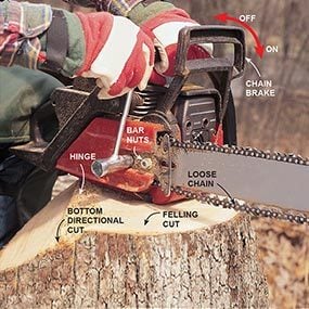 Proper chain tension is a part of chain saw safety. 
