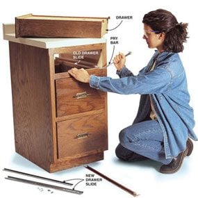 Fixing Drawers How To Make Creaky Drawers Glide
