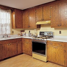 How To Refinish Kitchen Cabinets Diy, How To Refinish Old Wooden Cabinets