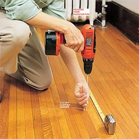 How To Install A Floor Diy, Hardwood Flooring Wall Jack