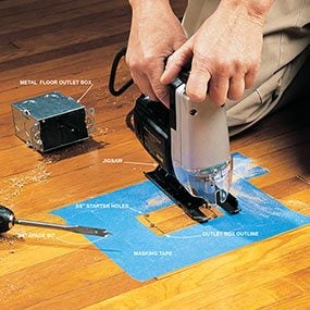 How To Install A Floor Outlet The Family Handyman