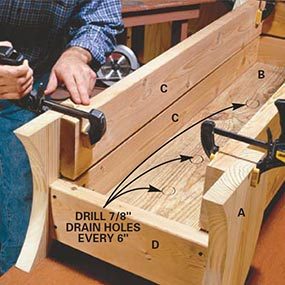 Clamp sides to legs