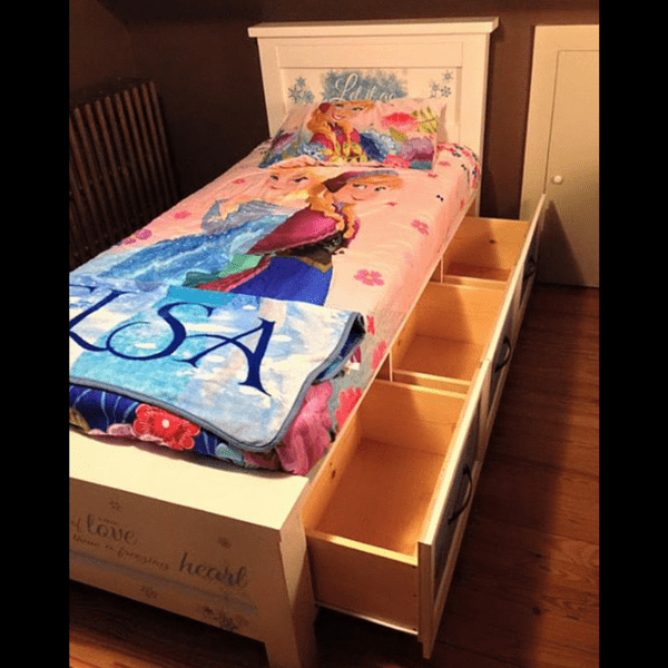 Frozen Inspired Storage Bed