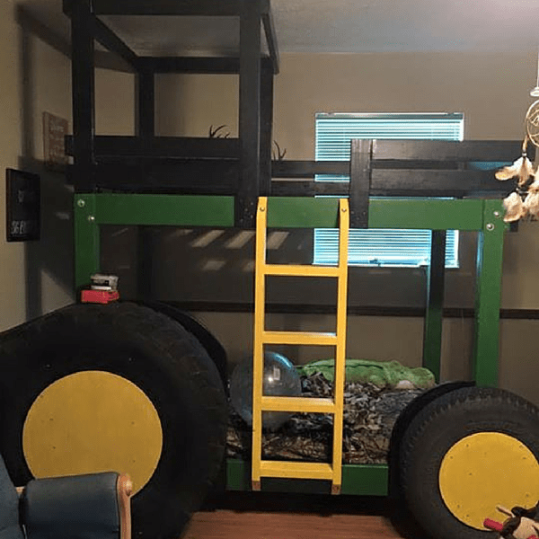 21 Super Cool Bunk Bed Ideas You Ve Got, How To Make A Tractor Bunk Bed