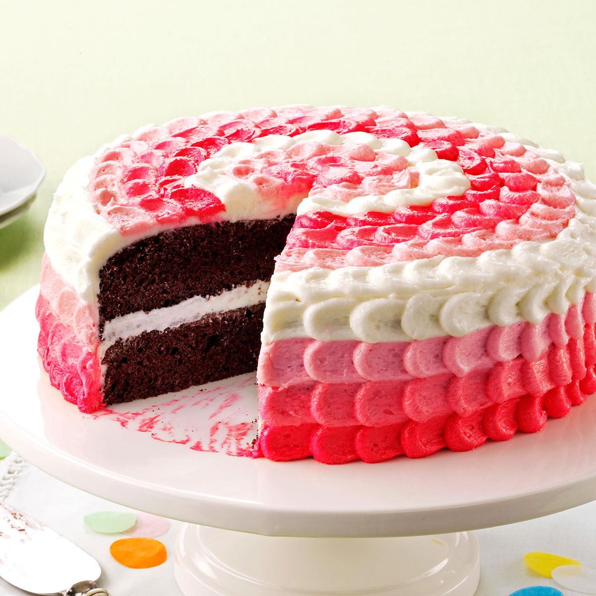 Cake with Buttercream Decorating Frosting Recipe | Taste ...