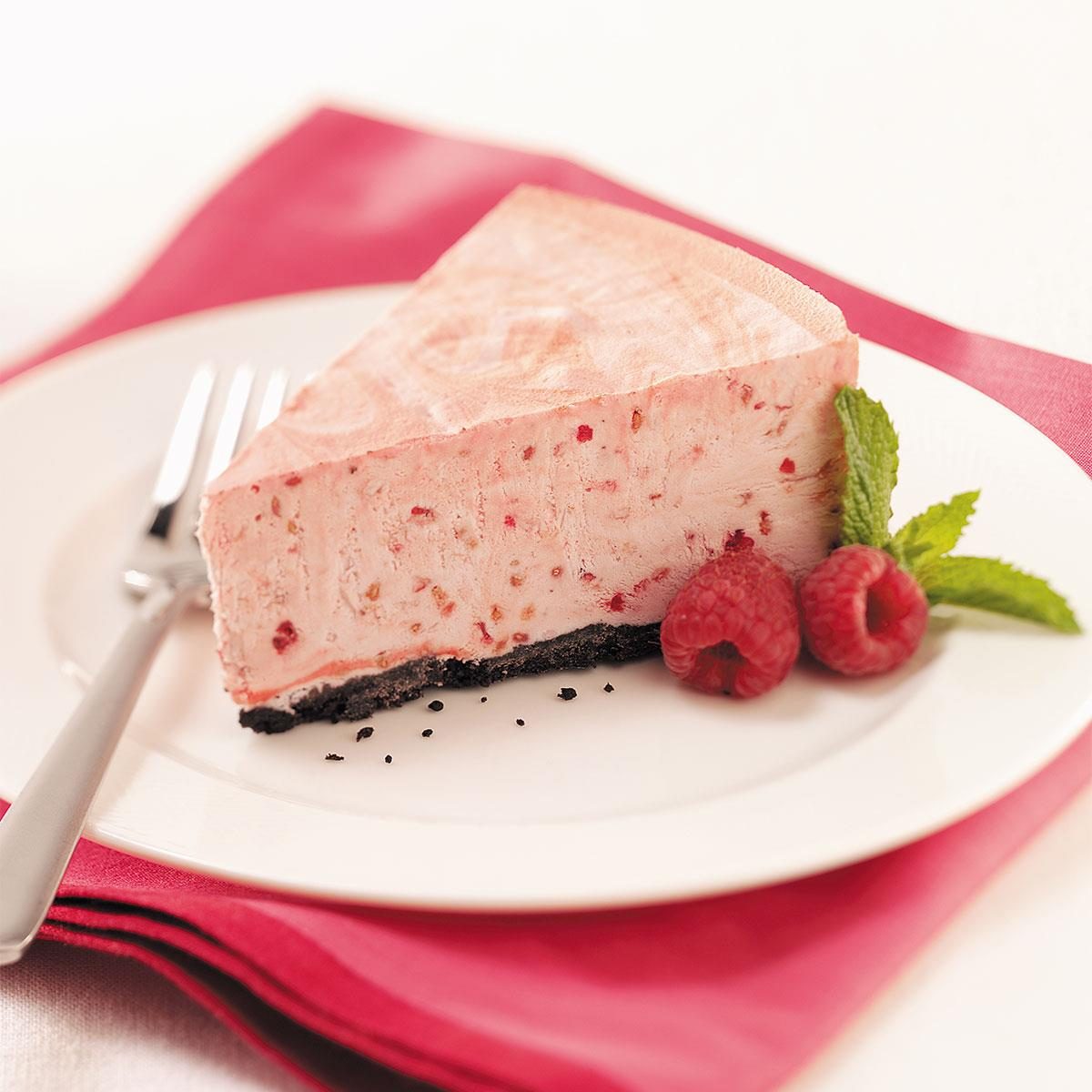 Frozen Raspberry Cheesecake Recipe | Taste of Home