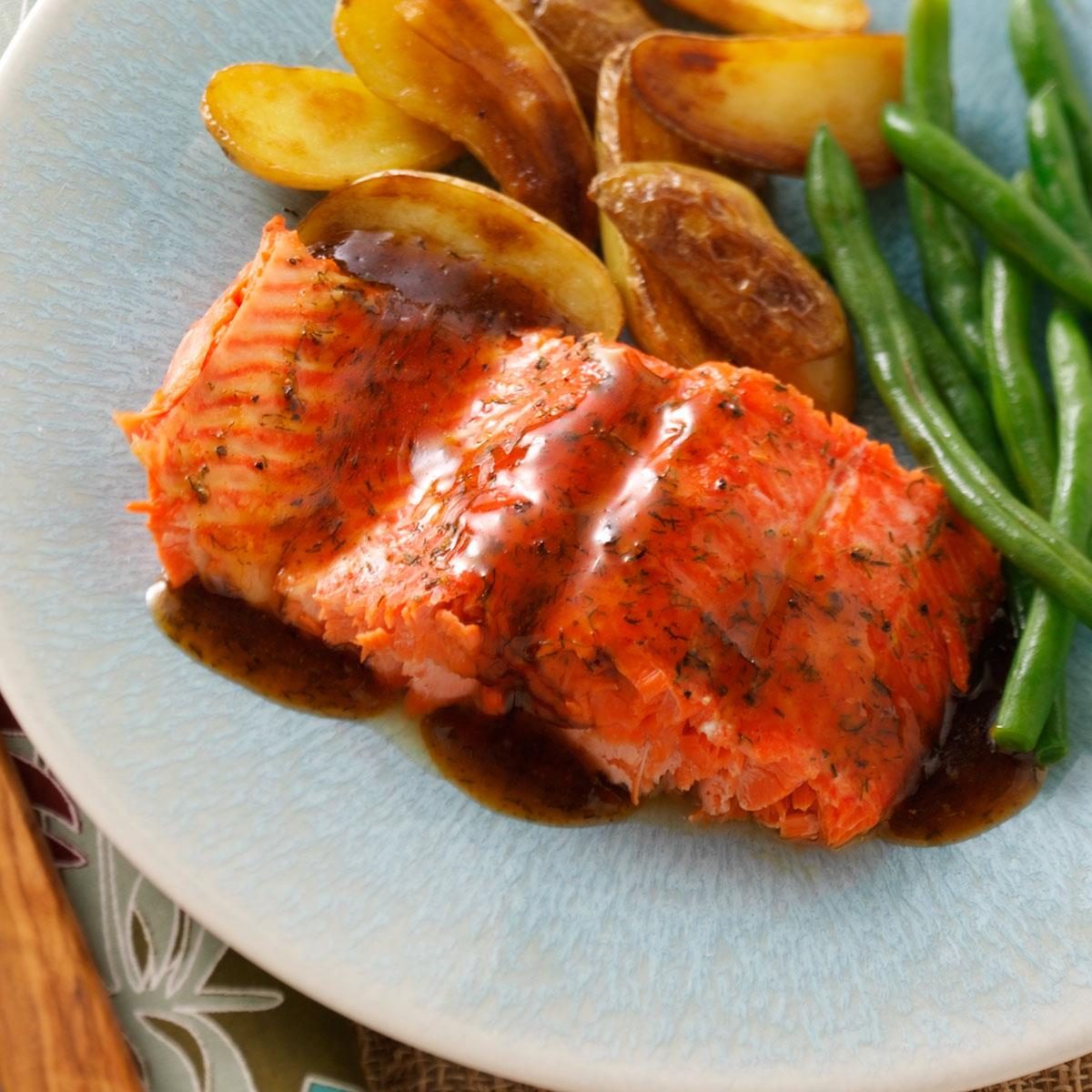 Glazed Salmon Fillet Recipe | Taste of Home