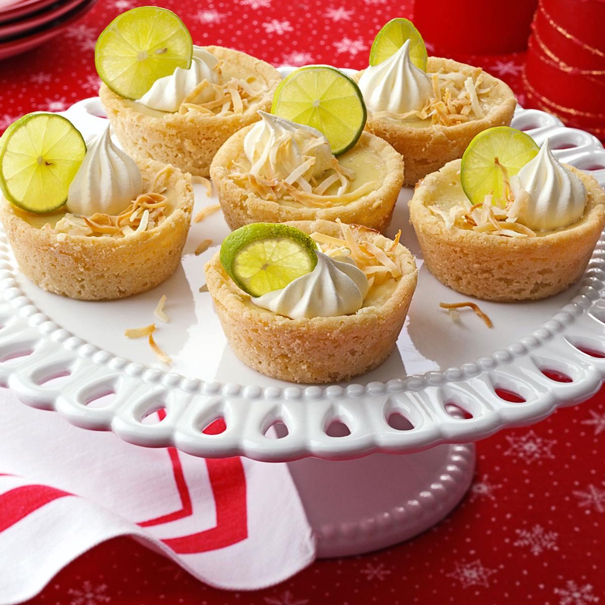 Mini Key Lime and Coconut Pies Recipe | Taste of Home