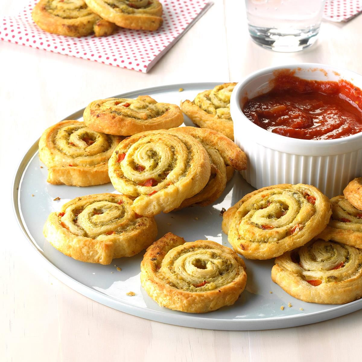 Party Pesto Pinwheels Recipe | Taste of Home