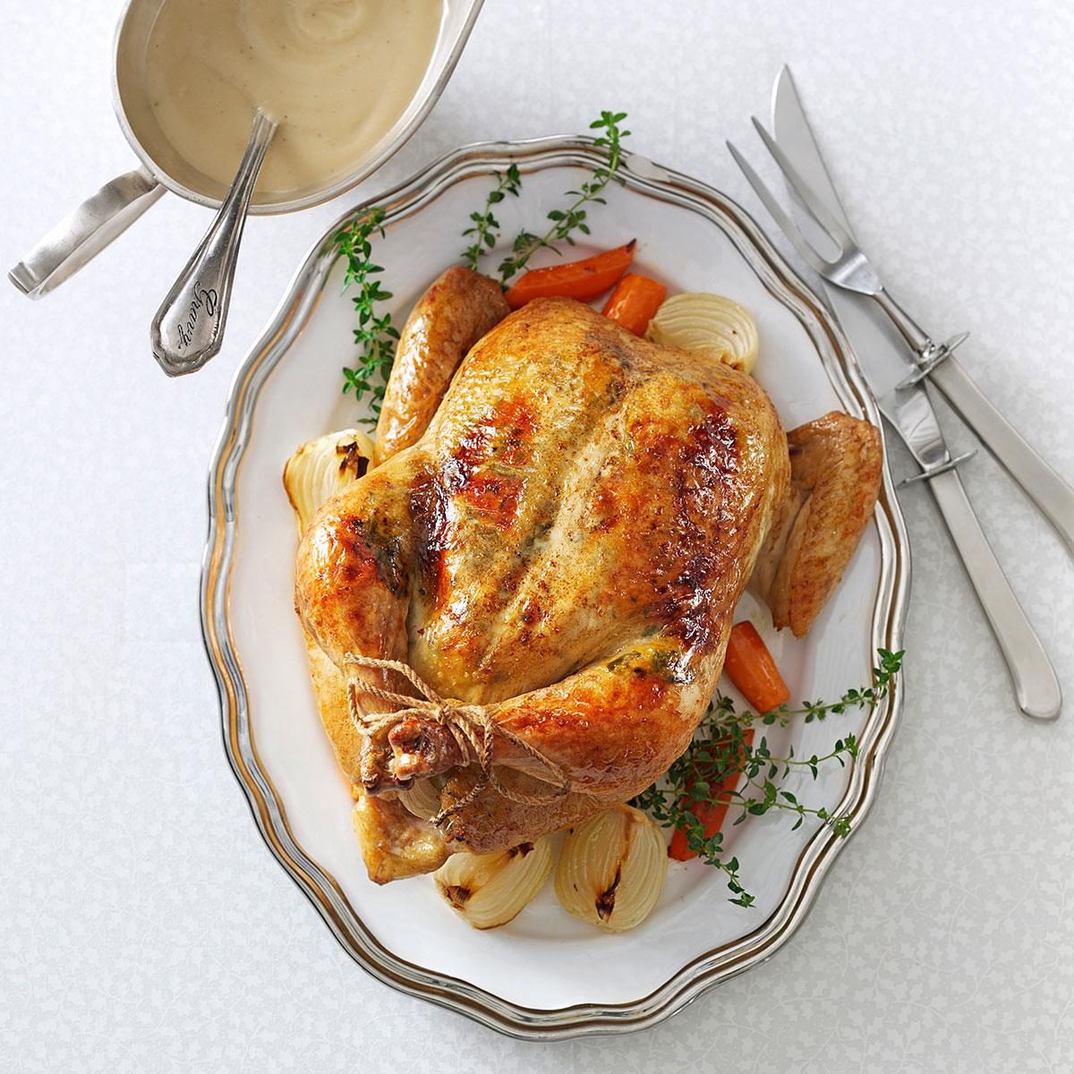 RosemaryOrange Roasted Chicken Recipe Taste of Home