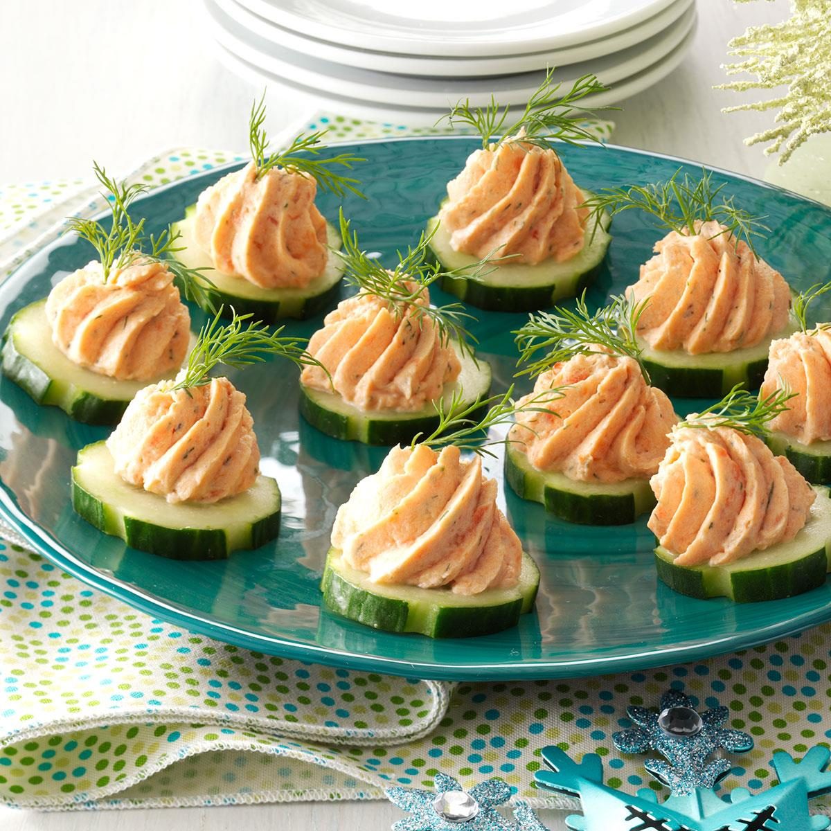 Salmon Mousse Canapes Recipe | Taste of Home