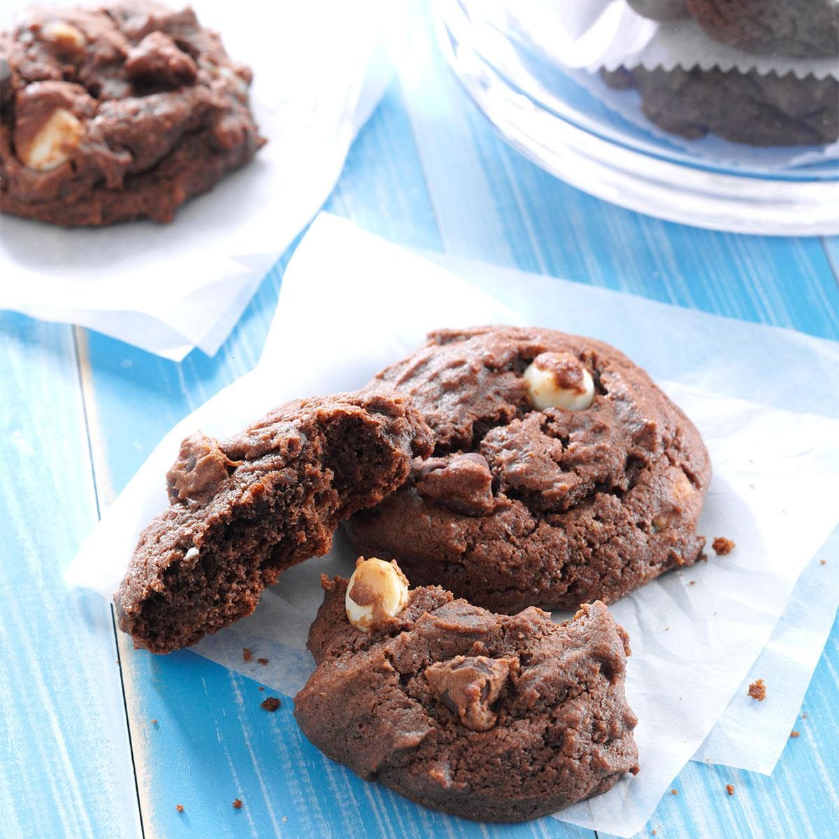 Sour Cream Chocolate Cookies Recipe | Taste of Home