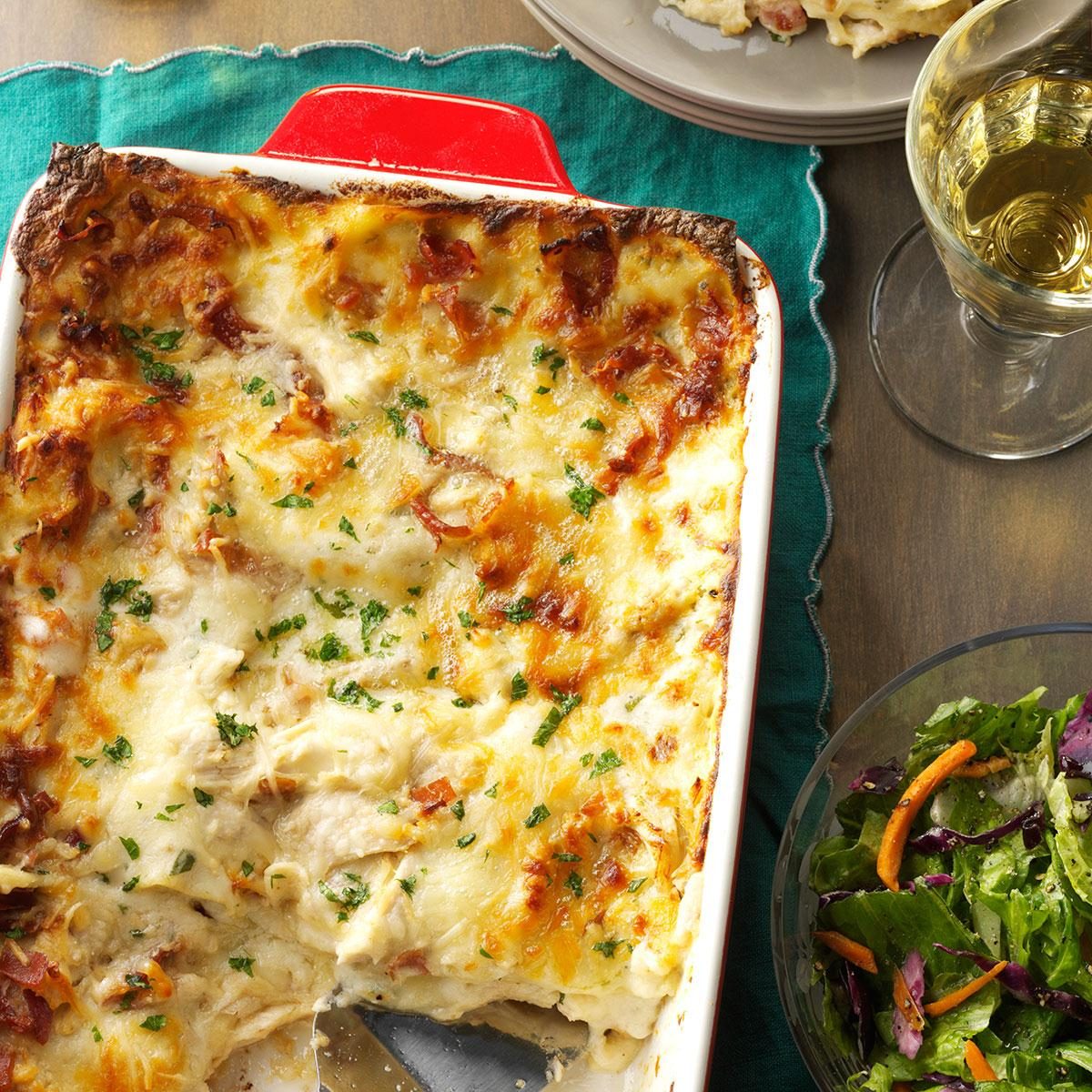 Chicken Alfredo Lasagna Recipe | Taste of Home