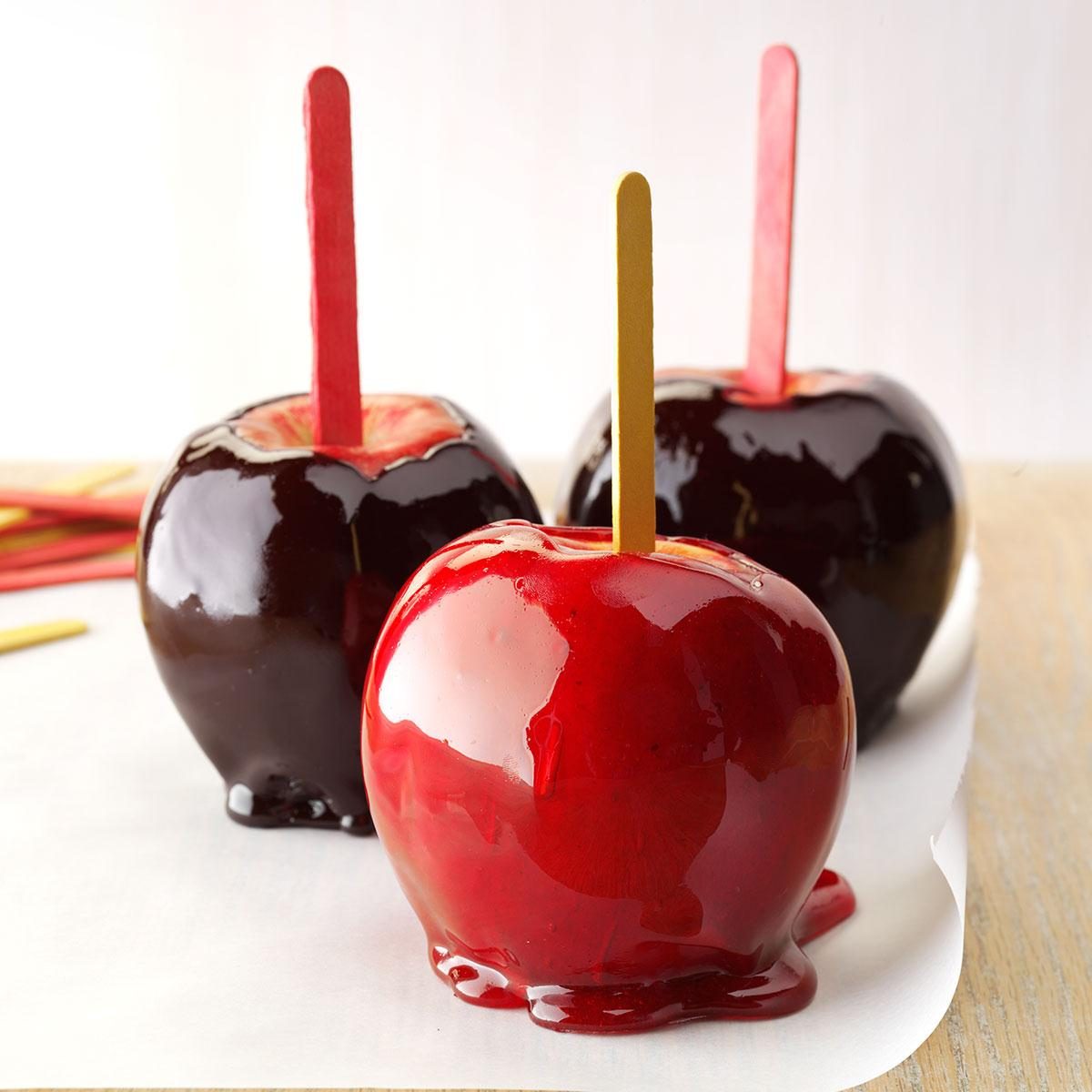 Black-Hearted Candy Apples Recipe | Taste of Home1200 x 1200