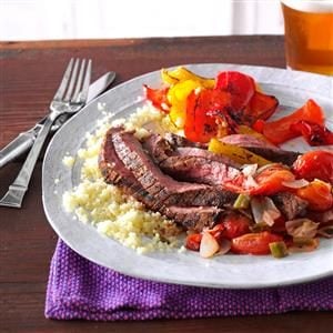 Cumin-Chili Spiced Flank Steak 